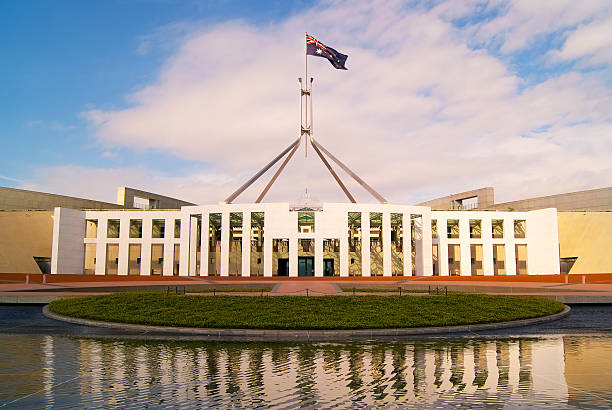 Parliament House in Canberra, Australia.