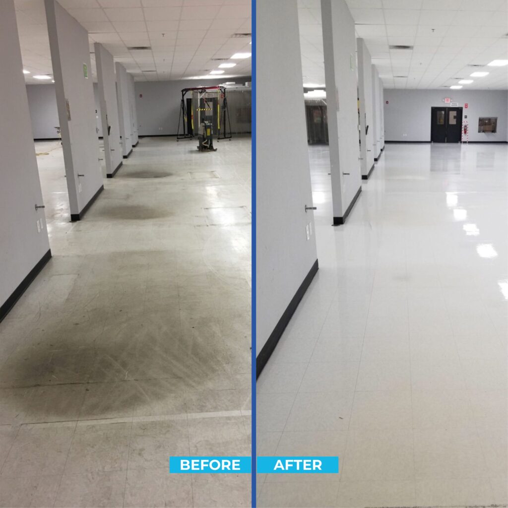 Post Construction Hard Floor Acid Cleaning Services