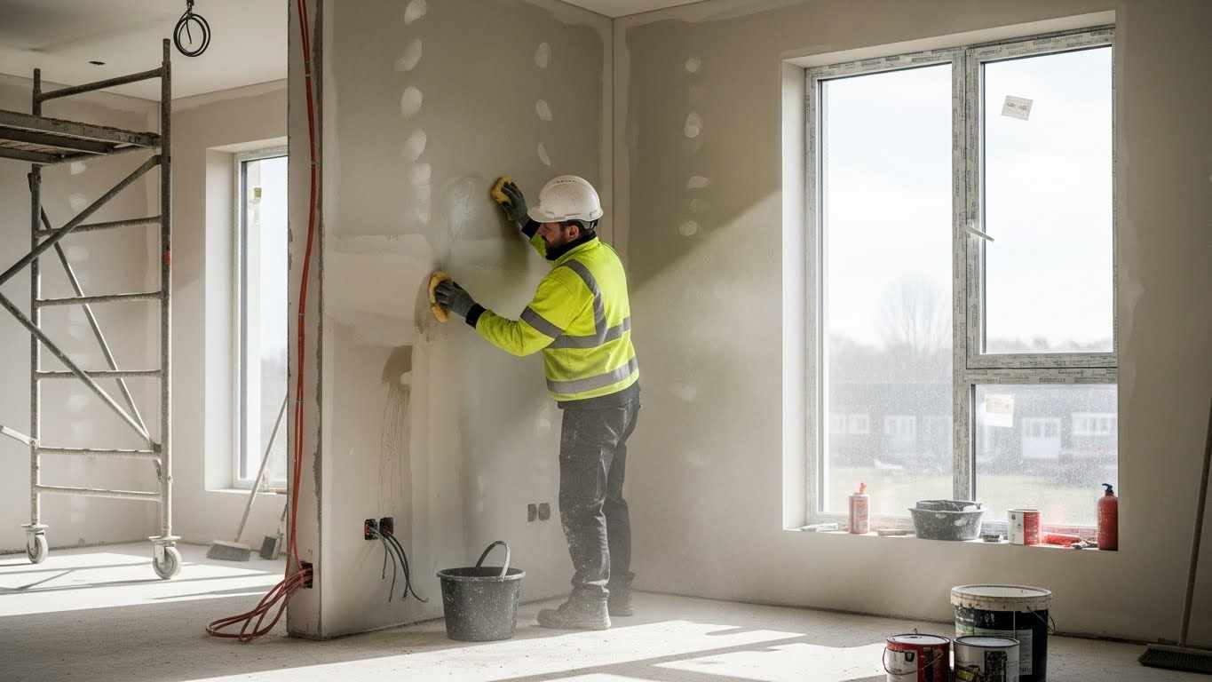 Cleaning Walls After Home Construction