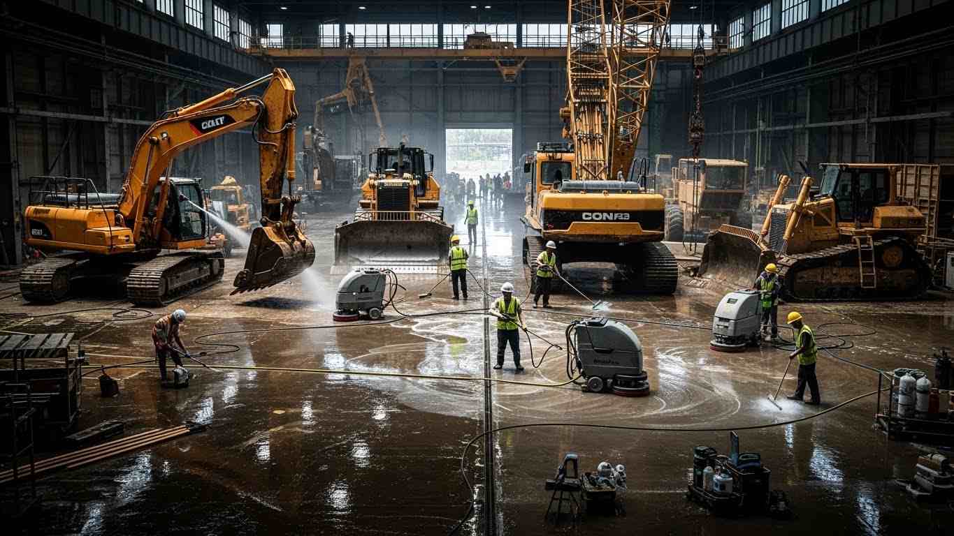 Detailed Machinery & Floor Cleaning