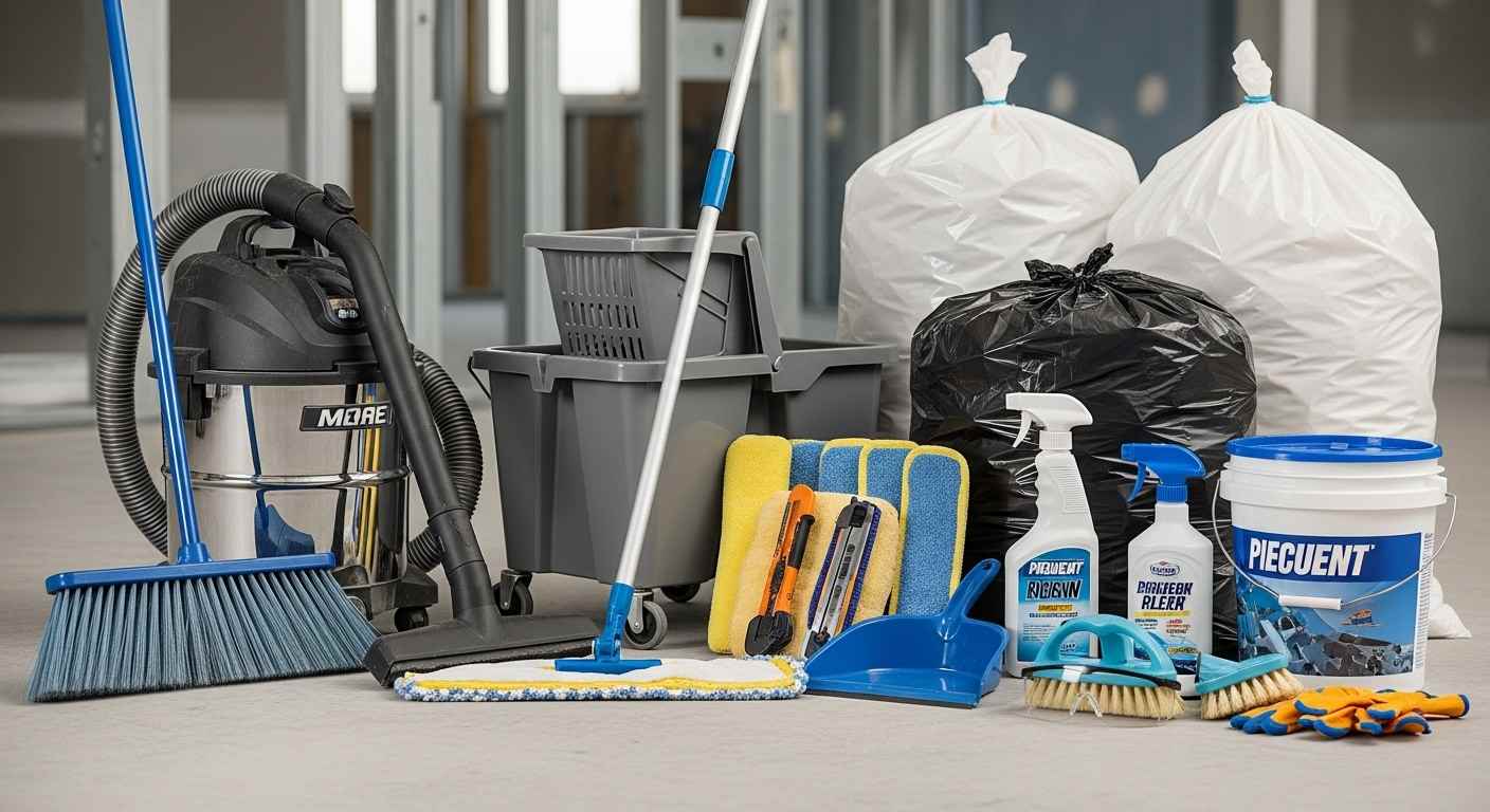 Essential Tools Needed to Clean Floors After Construction